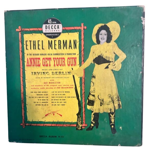 Vintage Lot of 3 Musicals 45 RPM Records 5-6 Two Sided Vinyls Each Decca - Picture 4 of 7